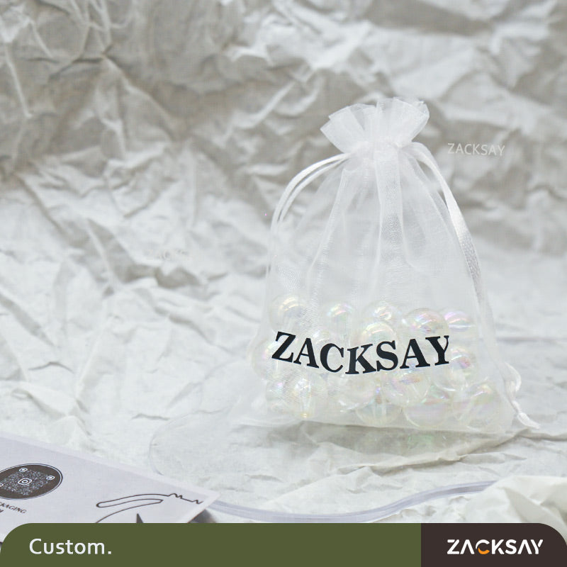 [50PCS]Custom organza bags with logo