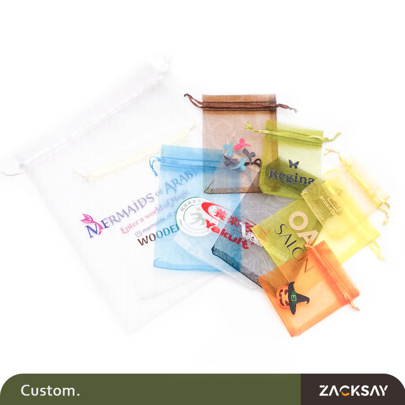 [50PCS]Custom organza bags with logo