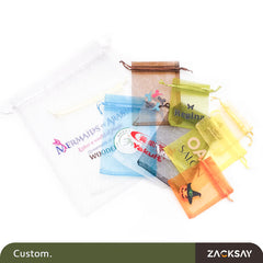 [50PCS]Custom organza bags with logo