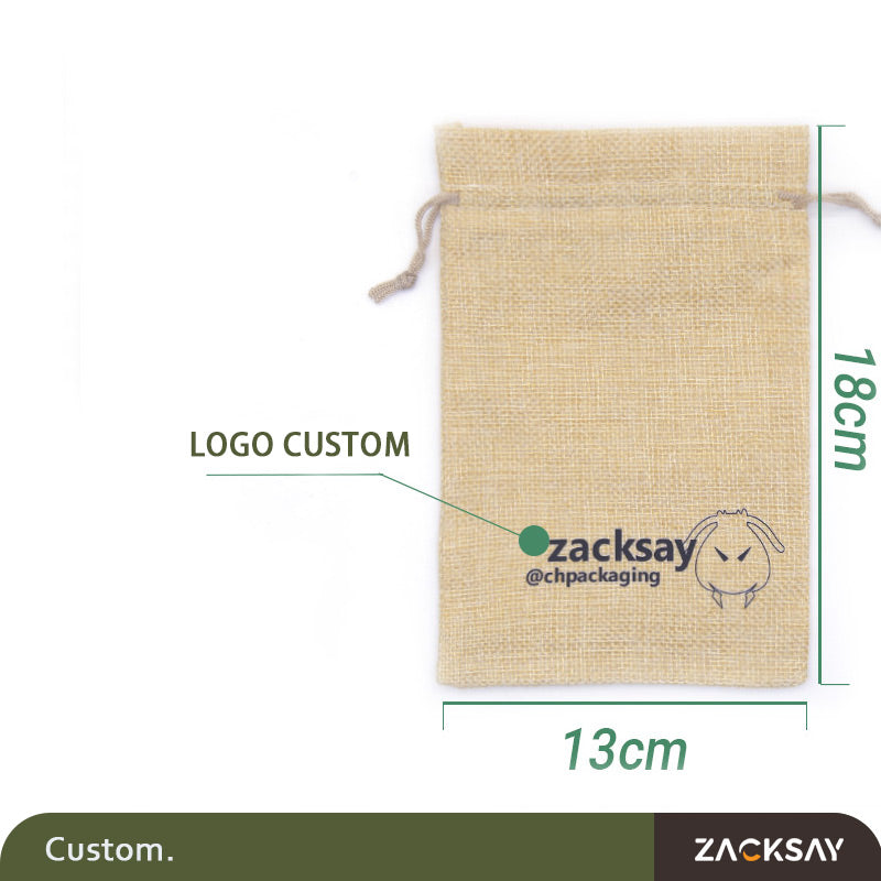 [50pcs]Colorful festival cloth bag /LOGO custom mock linen bag