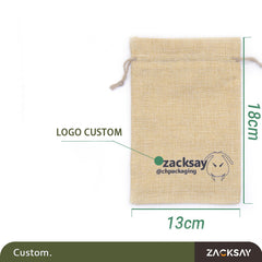 [50pcs]Colorful festival cloth bag /LOGO custom mock linen bag