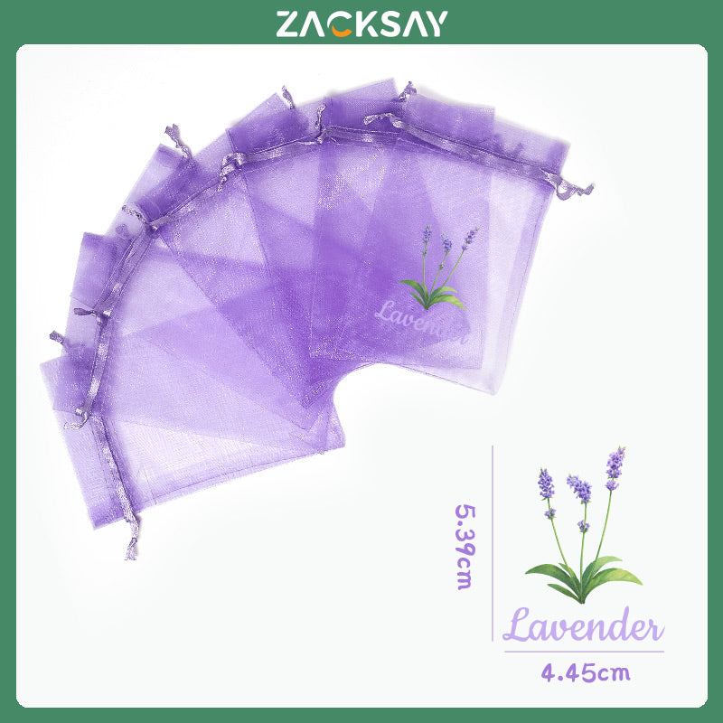 [50pcs]Original design of lavender bag with logo Organza bags