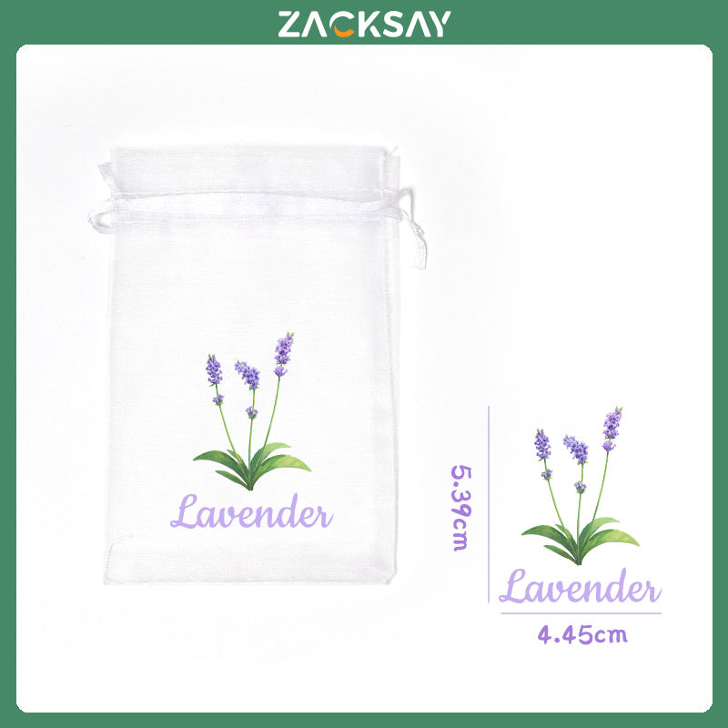 [50pcs]Original design of lavender bag with logo Organza bags