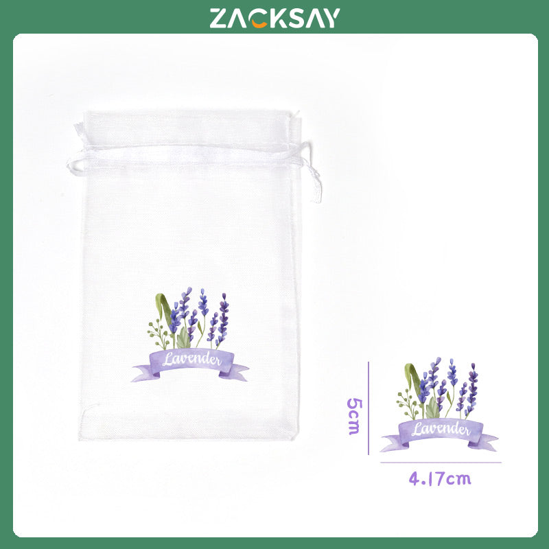 [50pcs]Original design of lavender bag with logo Organza bags