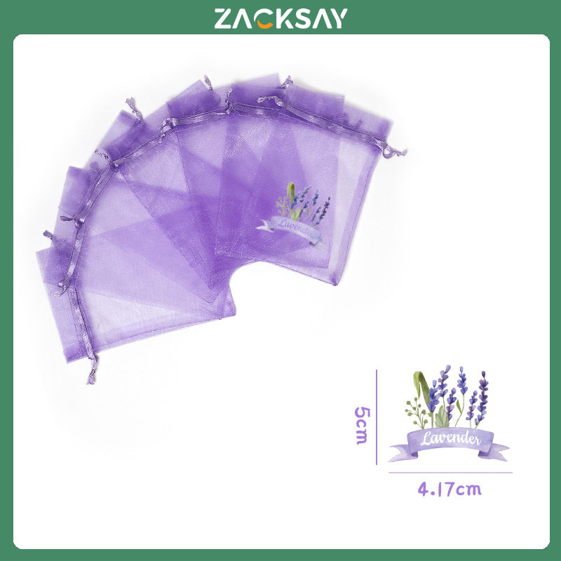 [50pcs]Original design of lavender bag with logo Organza bags