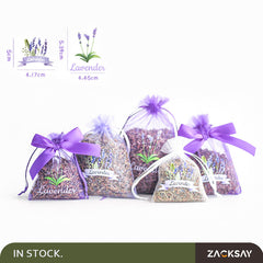 [50pcs]Original design of lavender bag with logo Organza bags